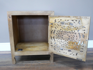 Indian Wooden Bedside Table