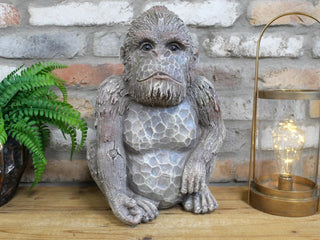Rustic Resin Monkey Garden Ornament