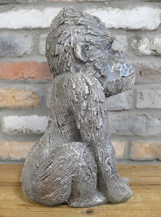 Rustic Resin Monkey Garden Ornament