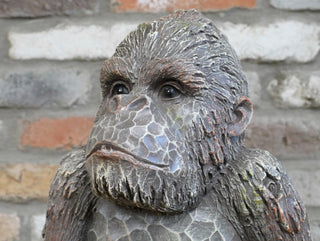Rustic Resin Monkey Garden Ornament
