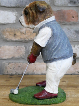 British Bulldog Golfer Ornament