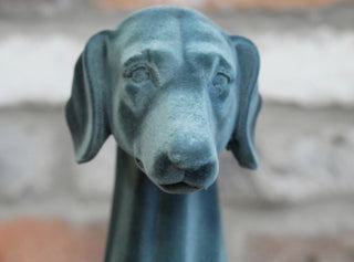 Teal Resin Standing Whippet