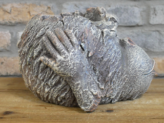 Rustic Monkey Head Planter