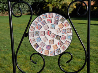 Black Mosaic Garden Bistro Set
