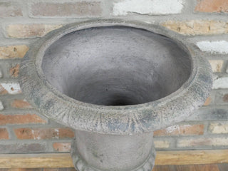 Stone Grey Fluted Urn Planter
