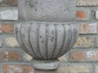 Stone Grey Fluted Urn Planter