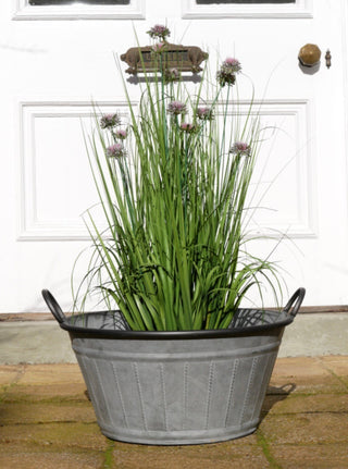 Galvanised Metal Oval Dolly Tub