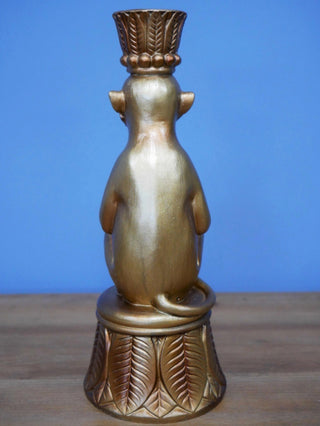 Gold Monkey Candle Holder