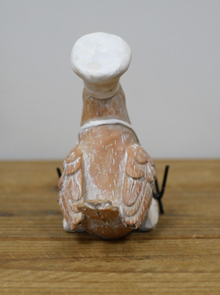 Pair of 2 Resin Chef Birds