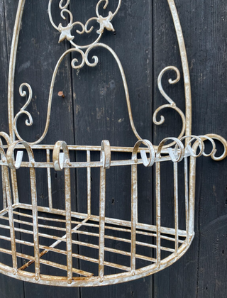 Pair of Large Rusty Aged Wall Planters