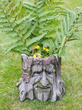 Rustic Tree Stump Planter