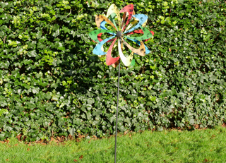 Magical Large Tall Vintage Style Garden Wind Spinner Decorative Stake Ornament
