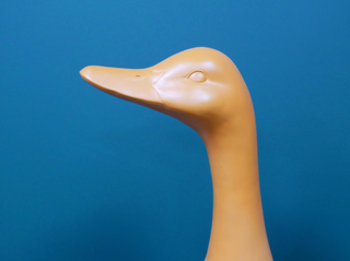 Orange Duck Garden Ornament