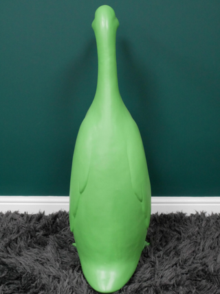 Green Duck Garden Ornament