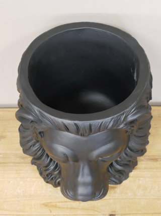 Black Lion Head Planter
