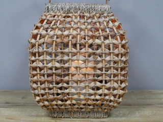 Large Boho Rattan Lantern