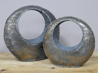 Pair of 2 Moroccan Moon Lanterns