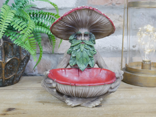 Quirky Mushroom Man Garden Ornament