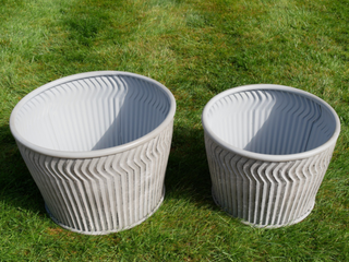 Set of 2 Galvanised Dolly Tubs