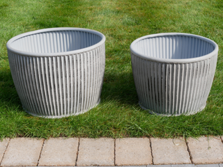 Set of 2 Galvanised Dolly Tubs