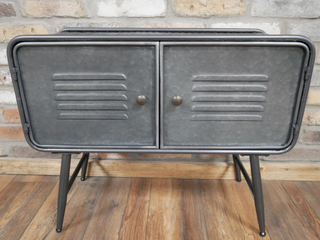 Industrial Metal Rustic Bedside Table