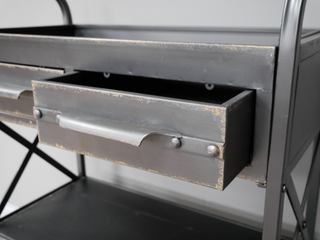 Industrial Metal Bookcase Cabinet