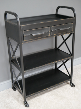 Industrial Metal Bookcase Cabinet