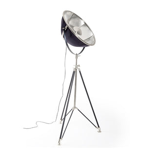 Black & Nickel Tripod Floor Lamp
