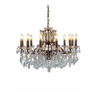 Bronze 12 Branch Chandelier