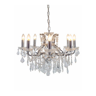 Chrome 8 Branch Chandelier