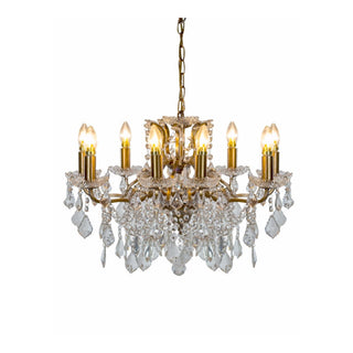 Gold 8 Branch Chandelier