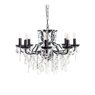 8 Branch Matt Black Chandelier