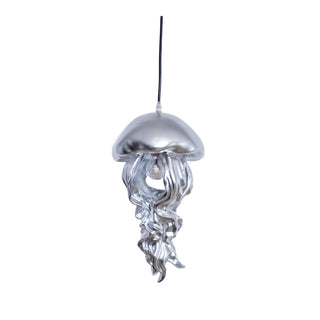 Silver Jellyfish Ceiling Pendant