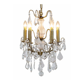 Gold 5 Branch French Chandelier