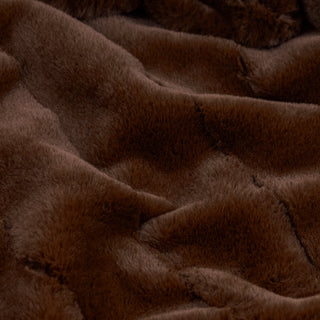 Empress Faux Fur Throw Brown