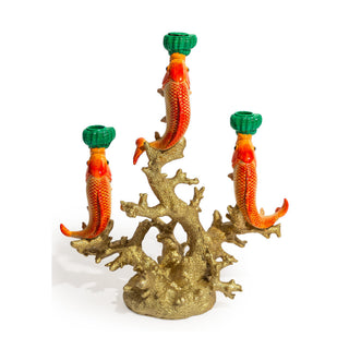 Koi Fish & Coral Candelabra