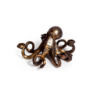 Antique Bronze Octopus Candle Stick