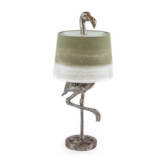 Silver Flamingo Table Lamp