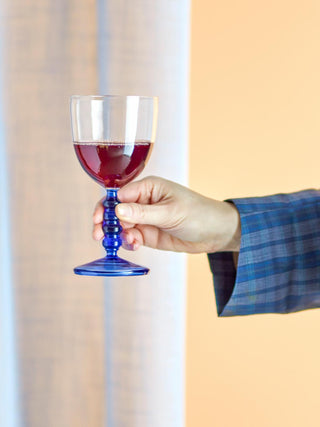 Noemi Wine Glass, Blue, Glass - image 3