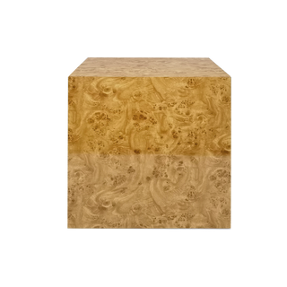 Atelier Small Side Table - Elm Burl Effect - L35 D35 H42cm